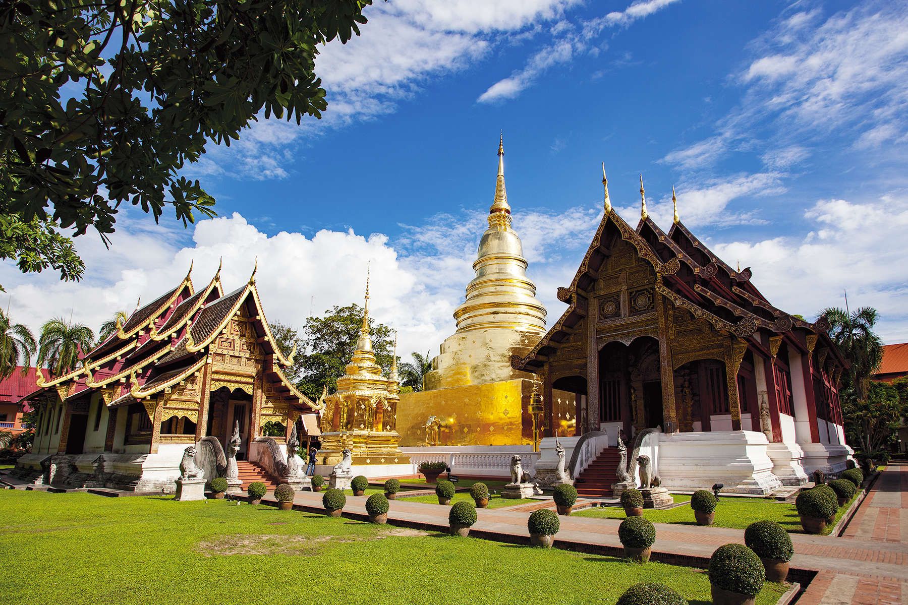A famous and beautiful temple in Chiang Mai